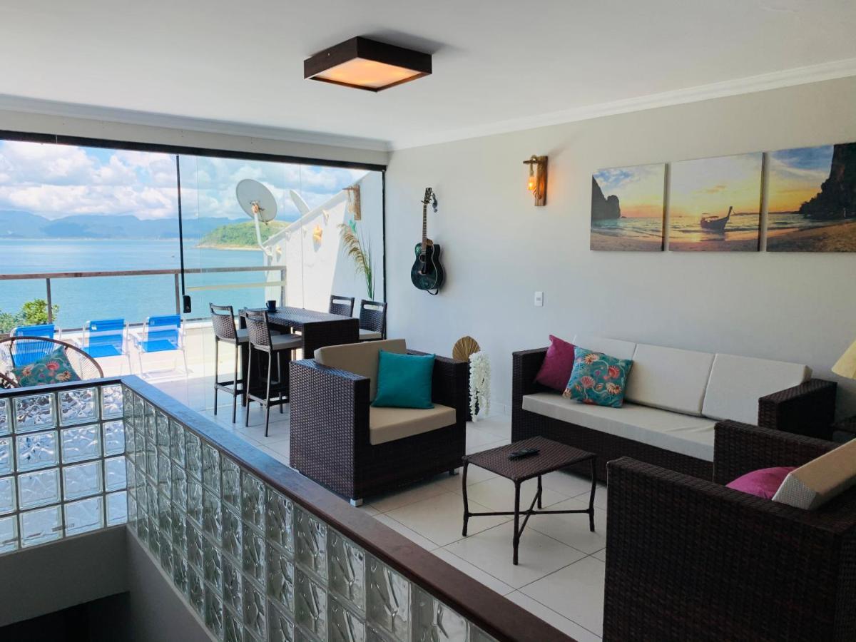 Lindo Duplex Pe Na Areia Com Praia Privativa Caraguatatuba Kültér fotó