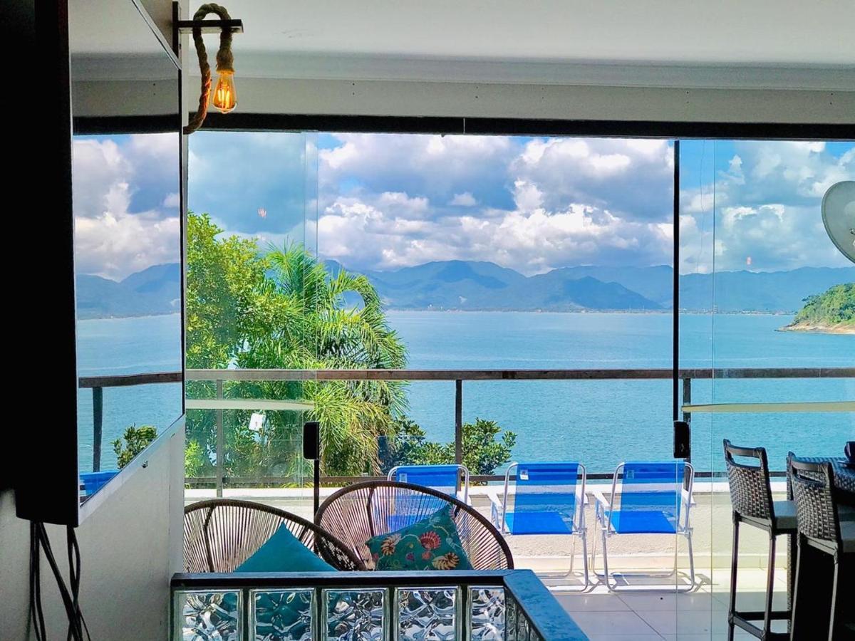 Lindo Duplex Pe Na Areia Com Praia Privativa Caraguatatuba Kültér fotó